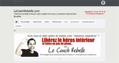 Desktop Screenshot of lecoachrebelle.com